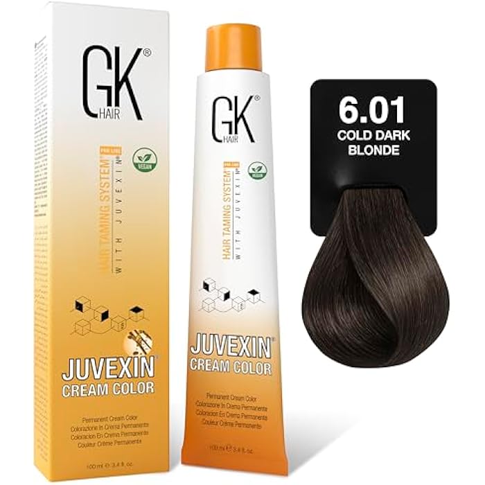 GK HAIR color - 6.01 cold dark blonde - Image 1